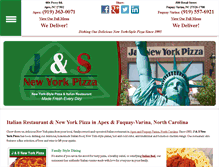Tablet Screenshot of jandsnypizza.com